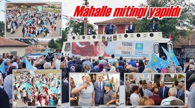 Mahalle mitingi yapıldı
