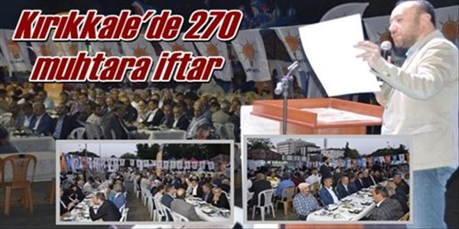 Kırıkkale´de 270 muhtara iftar