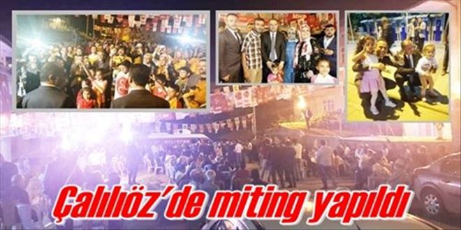 Çalılıöz´de miting yapıldı