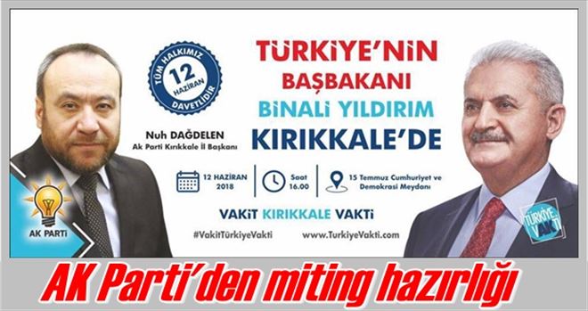 AK Parti´den miting hazırlığı