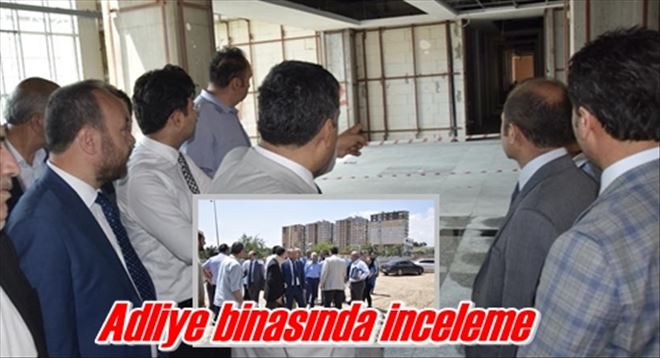 Adliye binasında inceleme