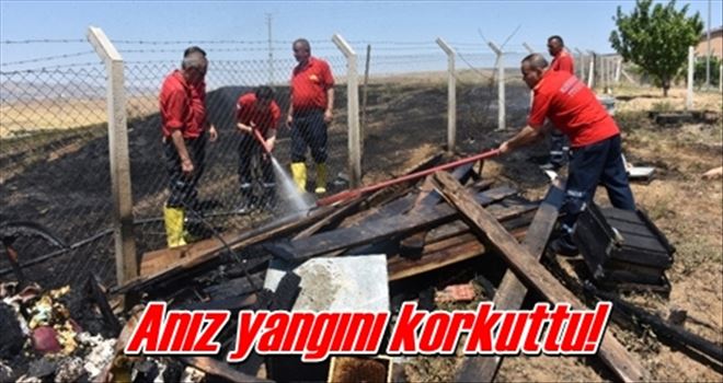 Anız yangını korkuttu!