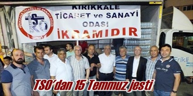 TSO´dan 15 Temmuz jesti
