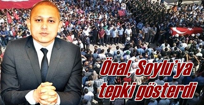 Soylu´ya tepki gösterdi