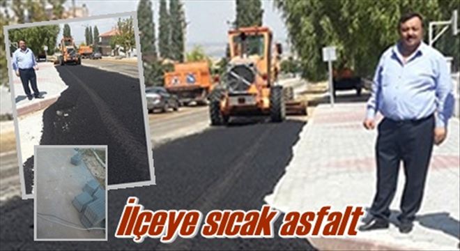 İlçeye sıcak asfalt