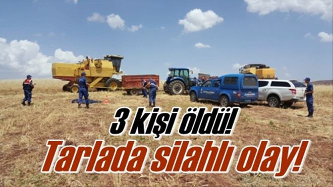 Tarlada silahlı olay!