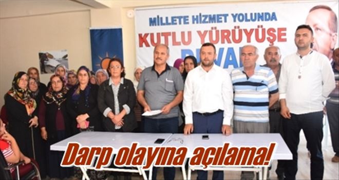 Darp olayına açılama!