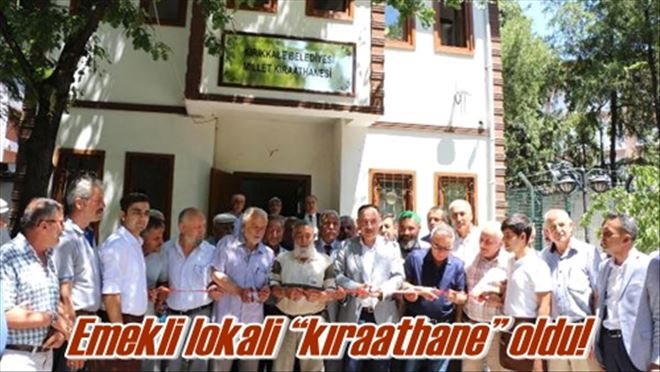 Emekli lokali ?kıraathane? oldu!