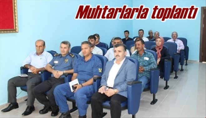 Muhtarlarla toplantı