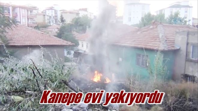 Kanepe evi yakıyordu