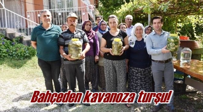 Bahçeden kavanoza turşu!