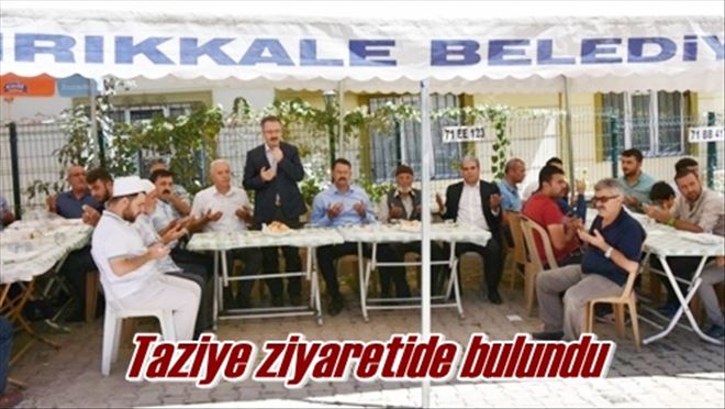 Taziye ziyaretinde bulundu