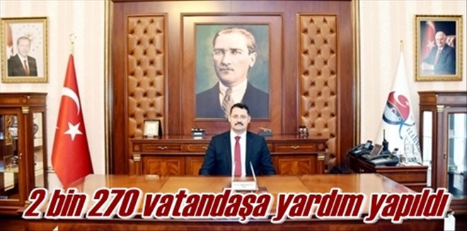 2 bin 270 vatandaşa yardım yapıldı 