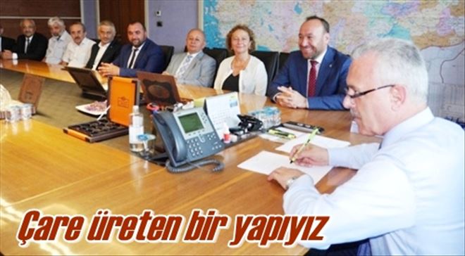 Çare üreten bir yapıyız