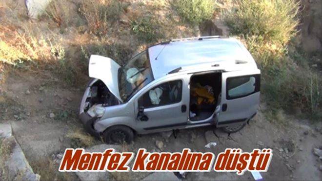 Menfez kanalına düştü