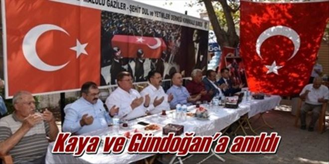 Kaya ve Gündoğan´a anıldı