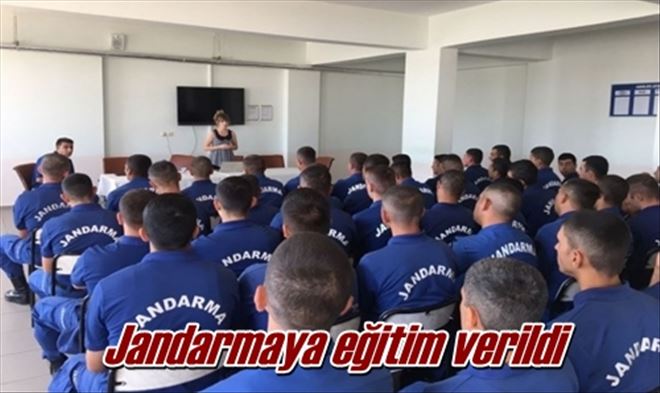 Jandarmaya eğitim verildi