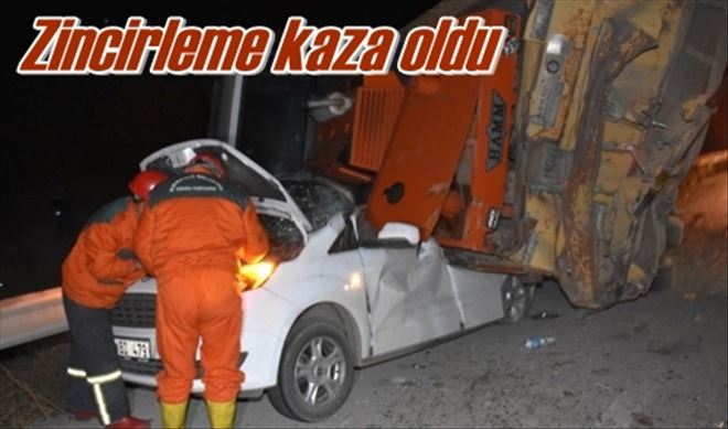 Zincirleme kaza oldu