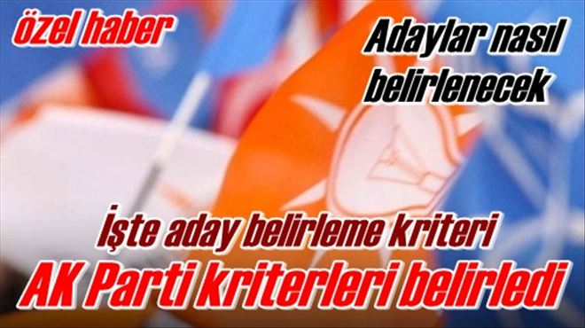 Aday belirleme kriteri