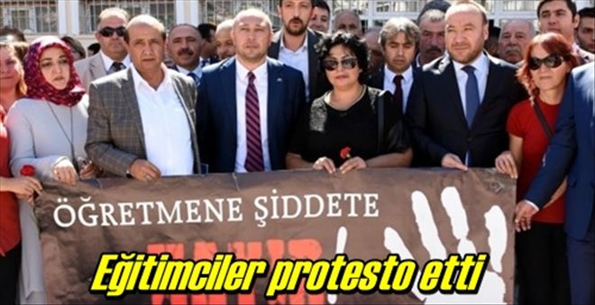 Şiddete protesto