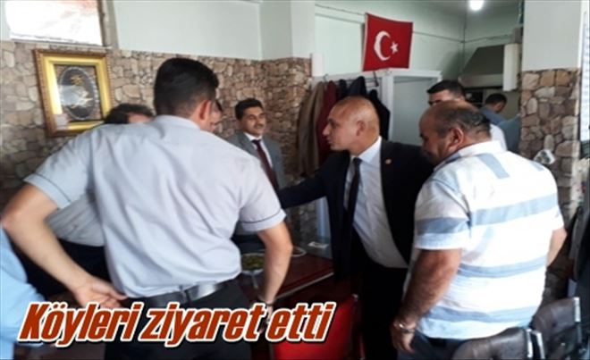 Köyleri ziyaret etti