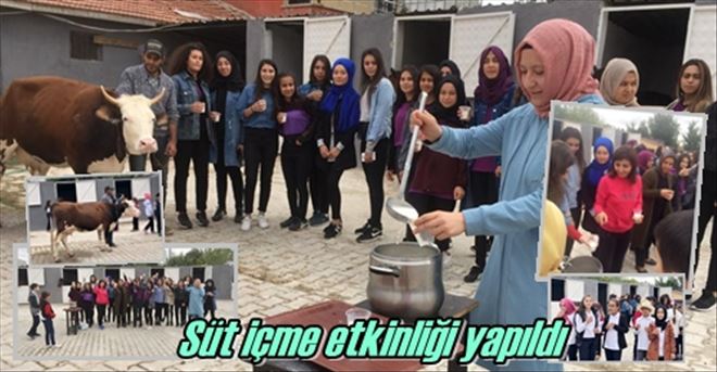Süt içme etkinliği