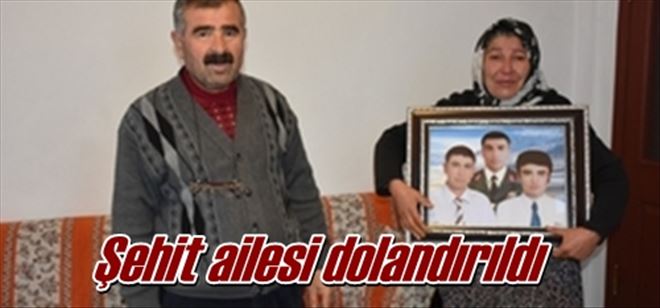 Şehit ailesi dolandırıldı