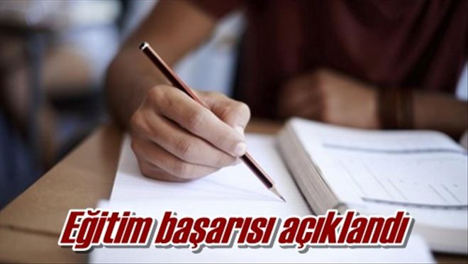 Eğitim başarısı açıklandı