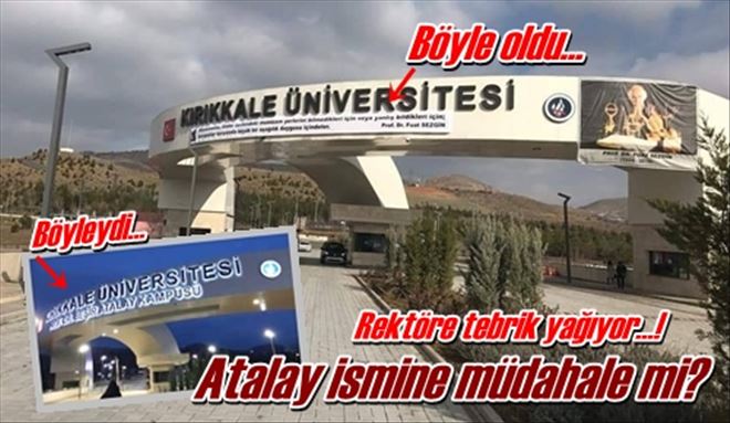 Atalay ismine müdahale mi?