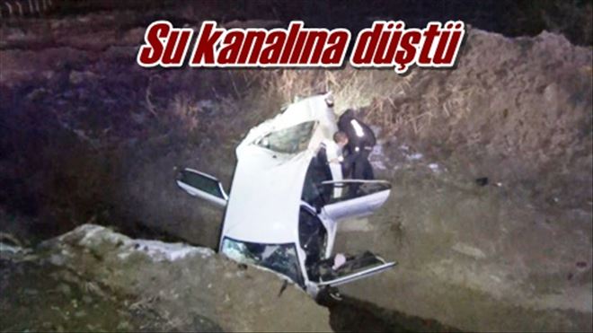 Su kanalına düştü