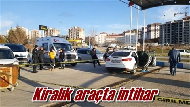 Kiralık araçta intihar