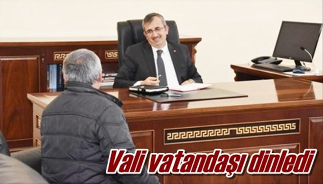 Vatandaşla birebir görüştü