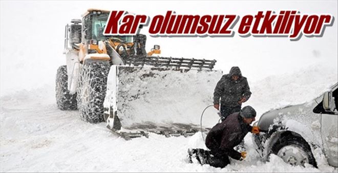 Kar olumsuz etkiliyor