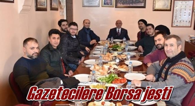 Gazetecilere Borsa jesti