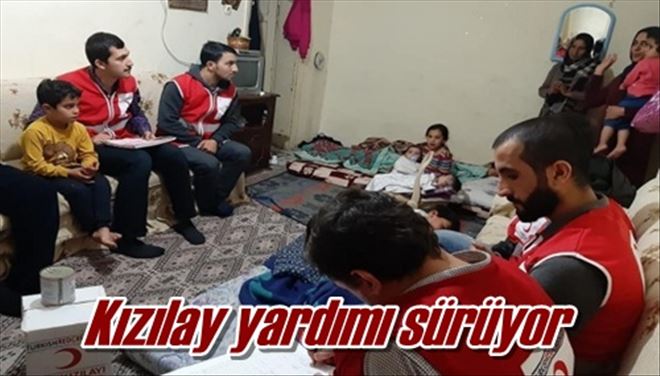 Kızılay yardımı sürüyor