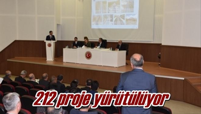 212 proje yürütülüyor
