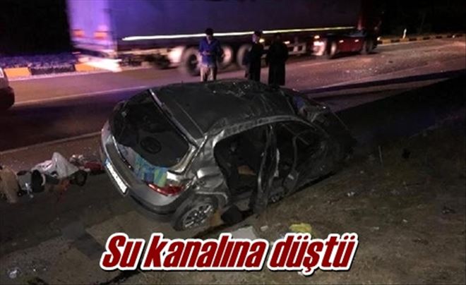 Su kanalına düştü