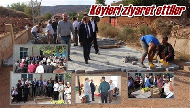 Köyleri ziyaret ettiler