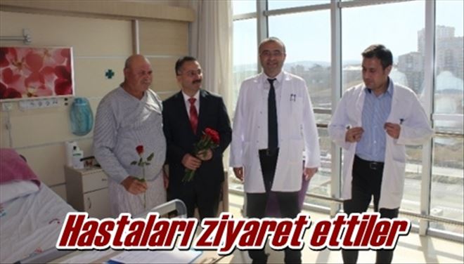 Hastaları ziyaret ettiler