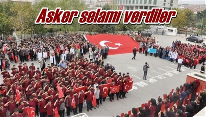 Asker selamı verdiler