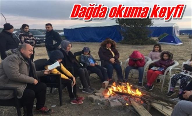 Dağda okuma keyfi