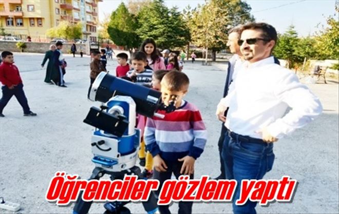 Öğrenciler gözlem yaptı