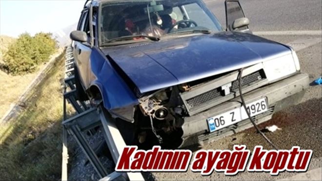 Kadının ayağı koptu