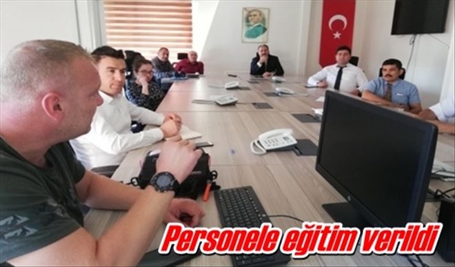 Personele eğitim verildi