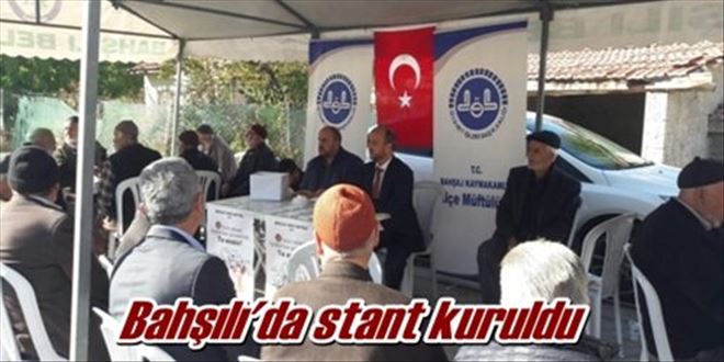 Bahşılı´da stant kuruldu