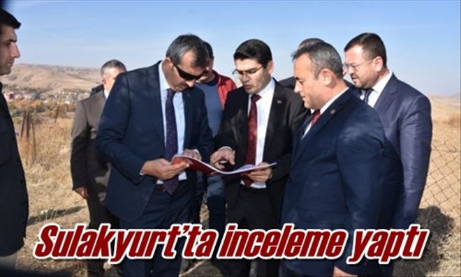 Sulakyurt´ta inceleme yaptı