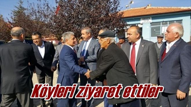 Köyleri ziyaret ettiler