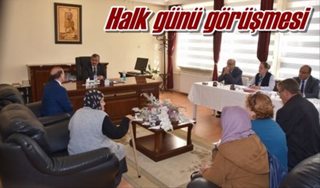 Halk günü görüşmesi