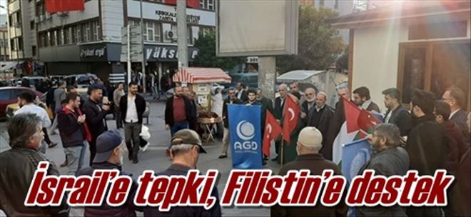 İsrail´e tepki, Filistin´e destek 