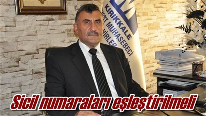 Sicil numaraları eşleştirilmeli 